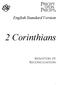 English Standard Version. 2 Corinthians. Ministers of Reconciliation