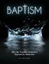 Why We Practice Believer s Baptism by Immersion