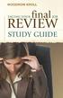 WOODROW KROLL. FACING YOUR final JOB REVIEW STUDY GUIDE