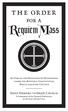 THE ORDER for a Requiem Mass