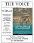 THE VOICE ST. GERALD NOVEMBER 12, ROMAN CATHOLIC CHURCH A Servant Church Of The Archdiocese of Detroit