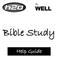 The WELL. Bible Study. Help Guide