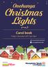 18-PRO Onehunga. Christmas Lights. Carol book. Friday 1 December 2017, 7pm-9pm. ourauckland.nz/events maungakiekietamaki