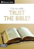 Can we really Trust the Bible?