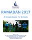RAMADAN 2017 A Simple Guide for Schools