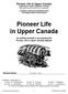 Pioneer Life in Upper Canada