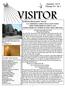 VISITOR. January, 2013 Volume 54 No 1. Inside this Issue