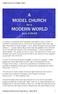 A Model Church for a Modern World