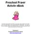Preschool Prayer Activity ebook