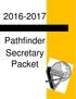 Pathfinder Secretary Packet