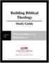 Building Biblical Theology