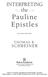 Interpreting the. Epistles. Second Edition