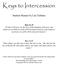 Keys to Intercession