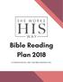 Bible Reading Plan 2018