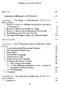 TABLE OF CONTENTS. Comments on Bibliography and References