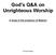 God's Q&A on Unrighteous Worship