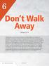 6 Don t Walk Away. Hebrews 6:1-8