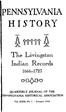 PENNSYLVA NIA HISTO RY. The Livingston. InJian Records QUARTERLY JOURNAL OF THE ENNSYLVANIA HISTORICAL ASSOCIATION