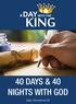 40 DAYS & 40 NIGHTS WITH GOD. Daily Devotional 20