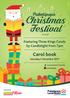 Christmas Festival. Puketāpapa. Carol book. Featuring Three Kings Carols by Candlelight from 7pm. Saturday 2 December 2017