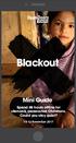 Blackout. Mini Guide. Spend 48 hours offline for silenced, persecuted Christians. Could you stay quiet?