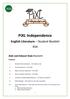 PiXL Independence. English Literature Student Booklet KS4. V. Thematic and Ideas Based Questions 10 credits per question