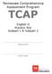 Tennessee Comprehensive Assessment Program TCAP. English II Practice Test Subpart 1 & Subpart 2. Student Name. Teacher Name