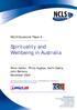 Spirituality and Wellbeing in Australia