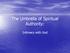 The Umbrella of Spiritual Authority: Intimacy with God