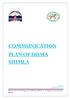 COMMUNICATION PLAN OF DDMA SHIMLA