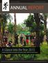 ANNUAL REPORT. A Glance into the Year 2013: Christian Freedom International