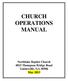 CHURCH OPERATIONS MANUAL