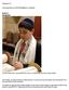 This boy reads from the Torah during his bar mitzvah, a coming of age ceremony for Jewish children.