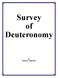 Survey of Deuteronomy. by Duane L. Anderson