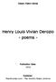 Henry Louis Vivian Derozio - poems -