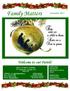 Family Matters. Welcome to our Parish! HOLY FAMILY PARISH 777 Valetta St., London, ON N6H 2Y9. December WEBSITE: