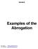 Episode 22 Examples of the Abrogation