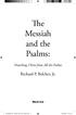 The Messiah and the Psalms: