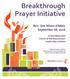 Breakthrough Prayer Initiative