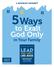 Five Ways to Not Edge God Out of Your Family Lead Your Family Like Jesus: Powerful Parenting Principles from the Creator of Families