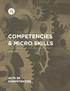 COMPETENCIES & MICRO SKILLS ACTS 29 COMPETENCIES. Acts