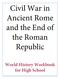 Civil War in Ancient Rome and the End of the Roman Republic