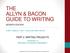 THE ALLYN & BACON GUIDE TO WRITING