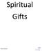 Spiritual Gifts Revised 7/18/2017