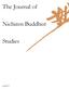 The Journal of. Nichiren Buddhist. Studies. Issue 03-17