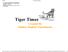 Tiger Times Created By Sudlow Student Enrichment