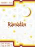 What is Ramadan. Ramadan begins at sighting of new moon. Ramadan Ends