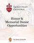 Honor & Memorial Donor Opportunities