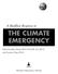 THE CLIMATE EMERGENCY