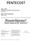 PENTECOST. PowerXpress! Bible Experience Stations